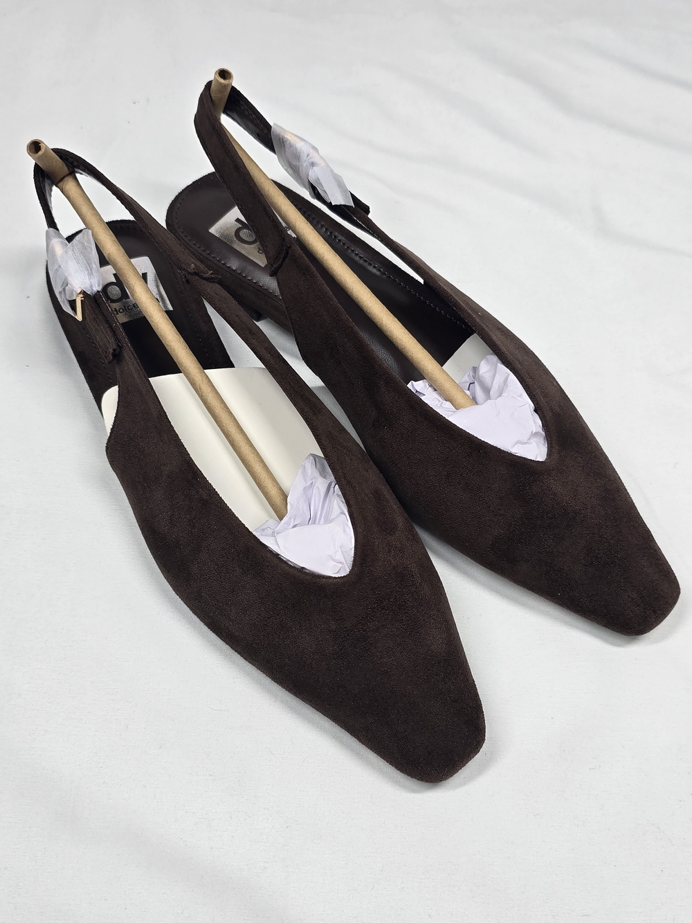 DV Dolce Vita Brown Suede Pointed Toe Slingback Flats Size 8.5